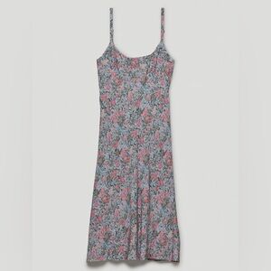 Aritzia Maude Dress in Dune Blue/rasp Pink size XS